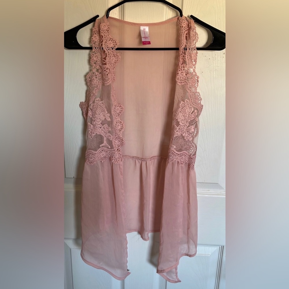 Pink See-Through Vest